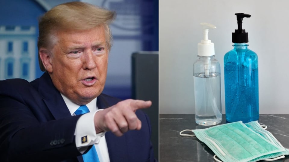 Donald Trump a dezinfence...
